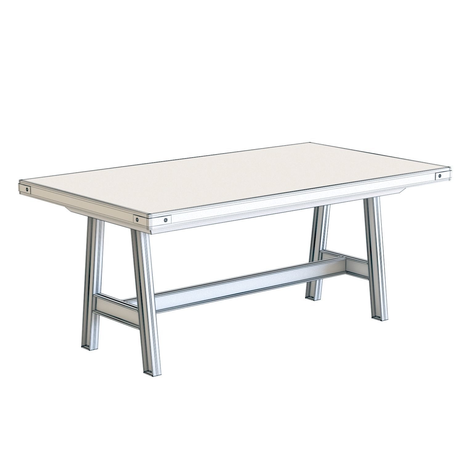 Scavolini Misfit Dining Table Medium 3D model_1