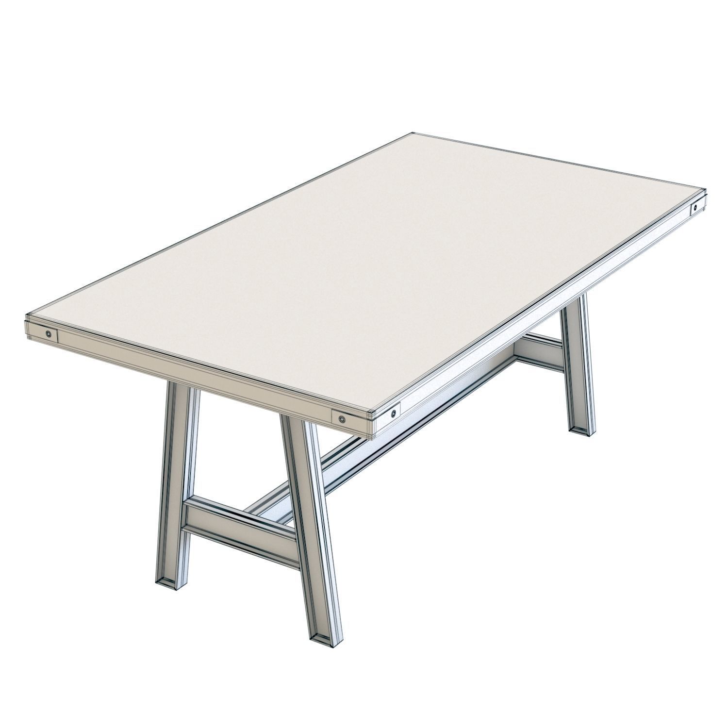 Scavolini Misfit Dining Table Medium 3D model_3