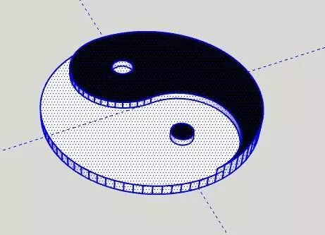 Tai Chi Logo 3D model_0