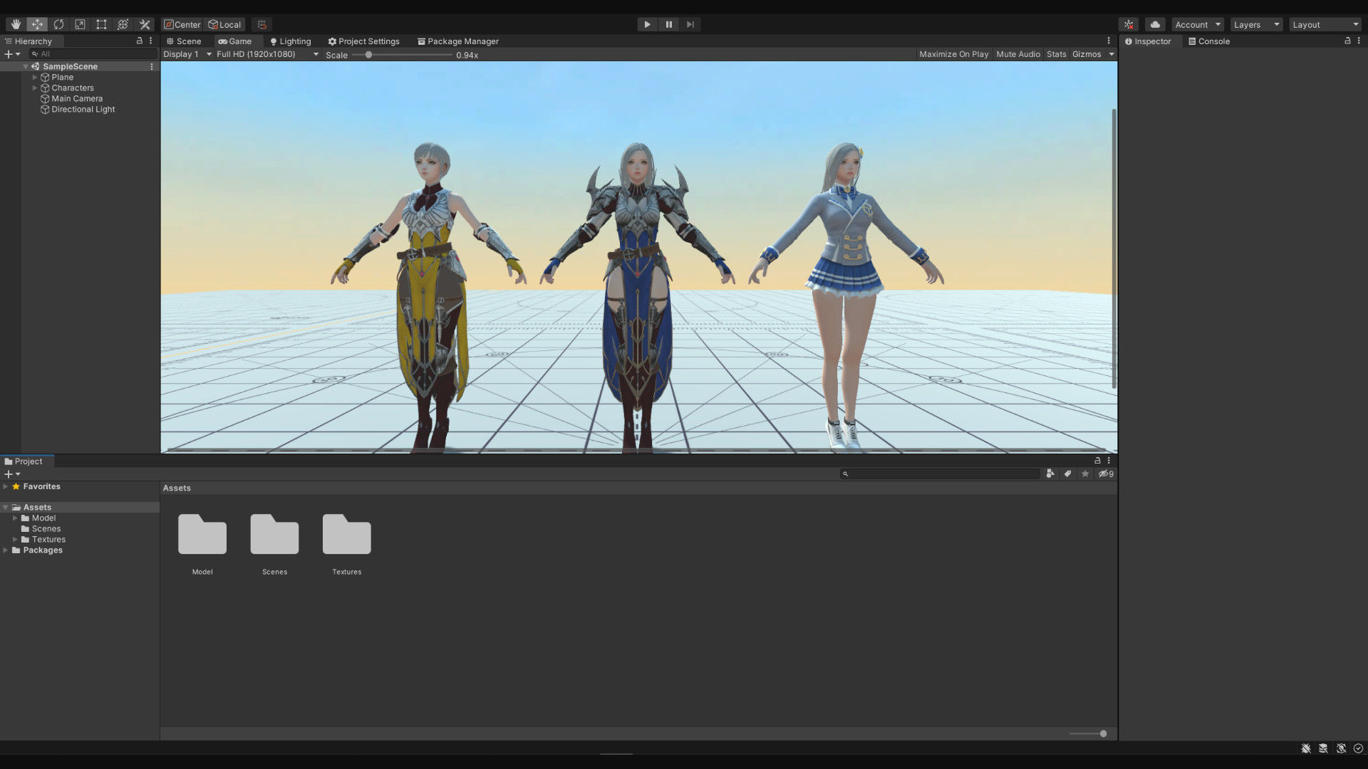 Dominique Girl Low-poly 3D model_5
