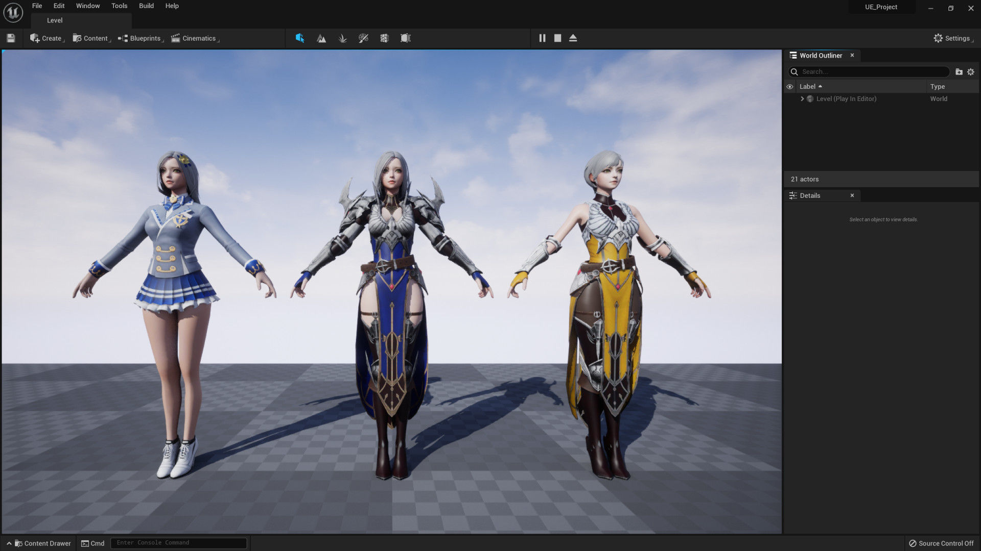 Dominique Girl Low-poly 3D model_4