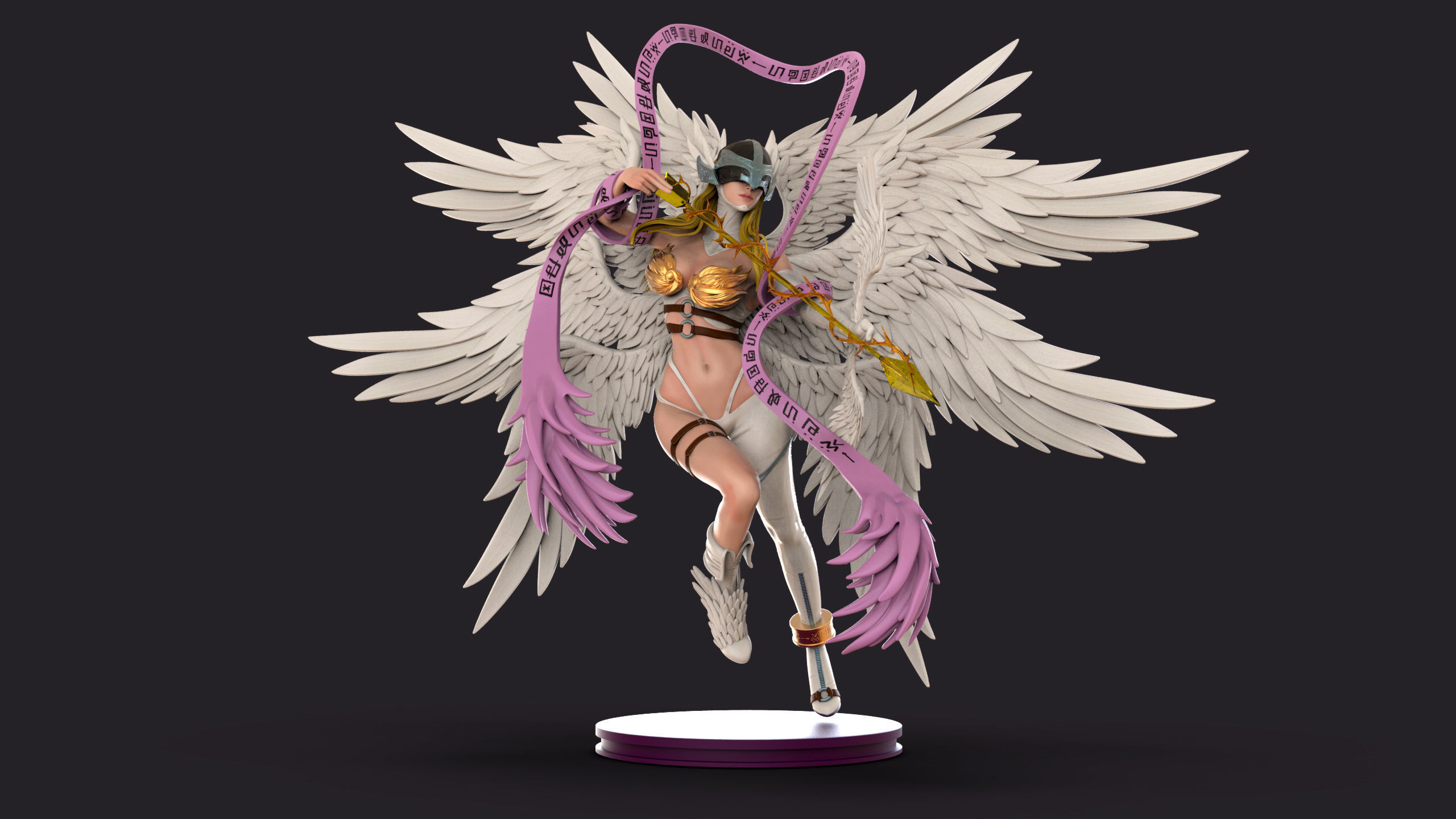 Angewomon Digimon 3D print model_6