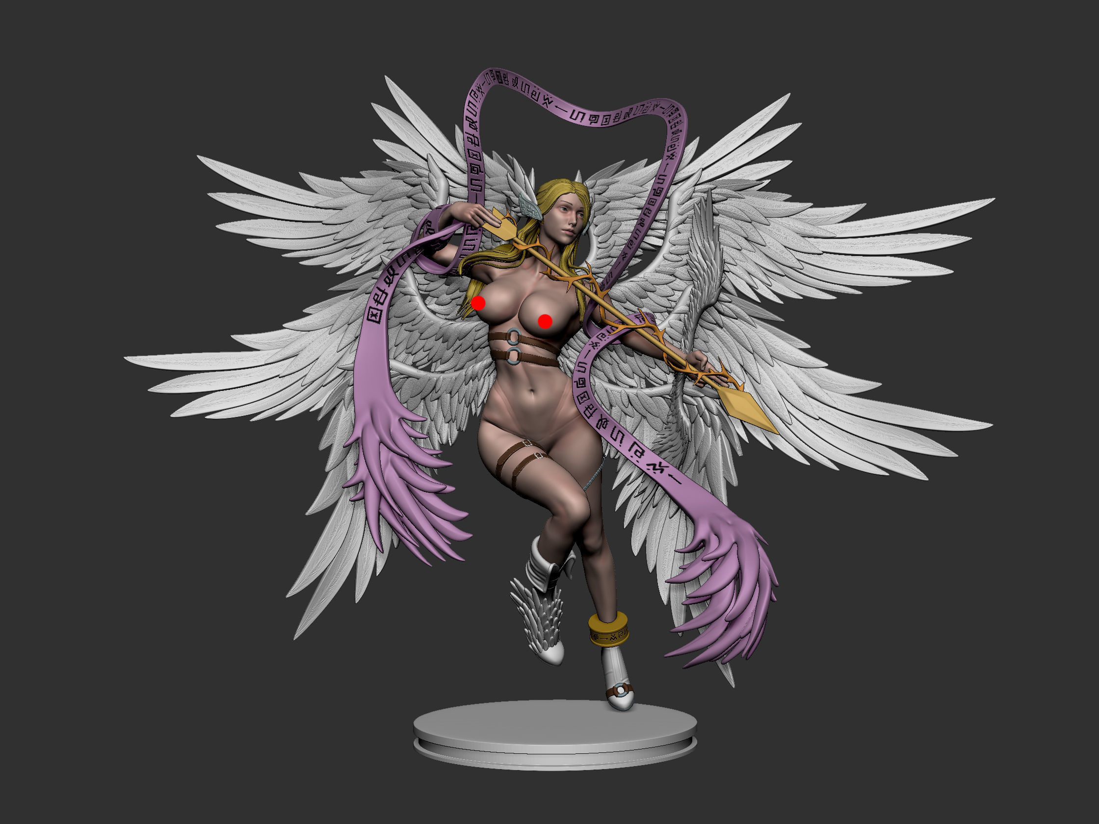 Angewomon Digimon 3D print model_3