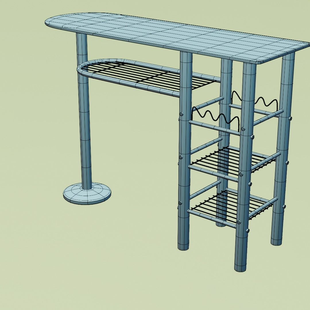 Breakfast table 3D model_10
