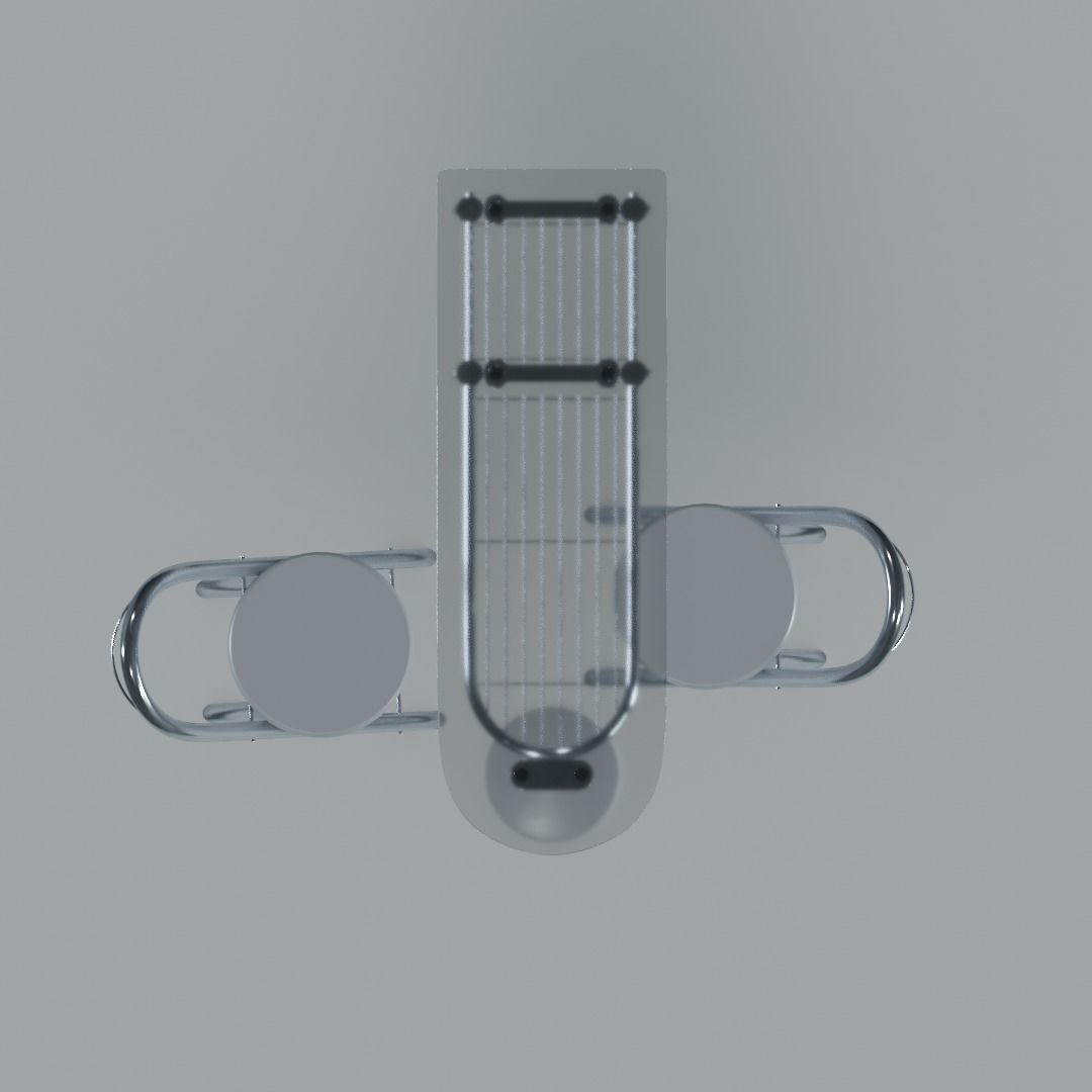 Breakfast table 3D model_9