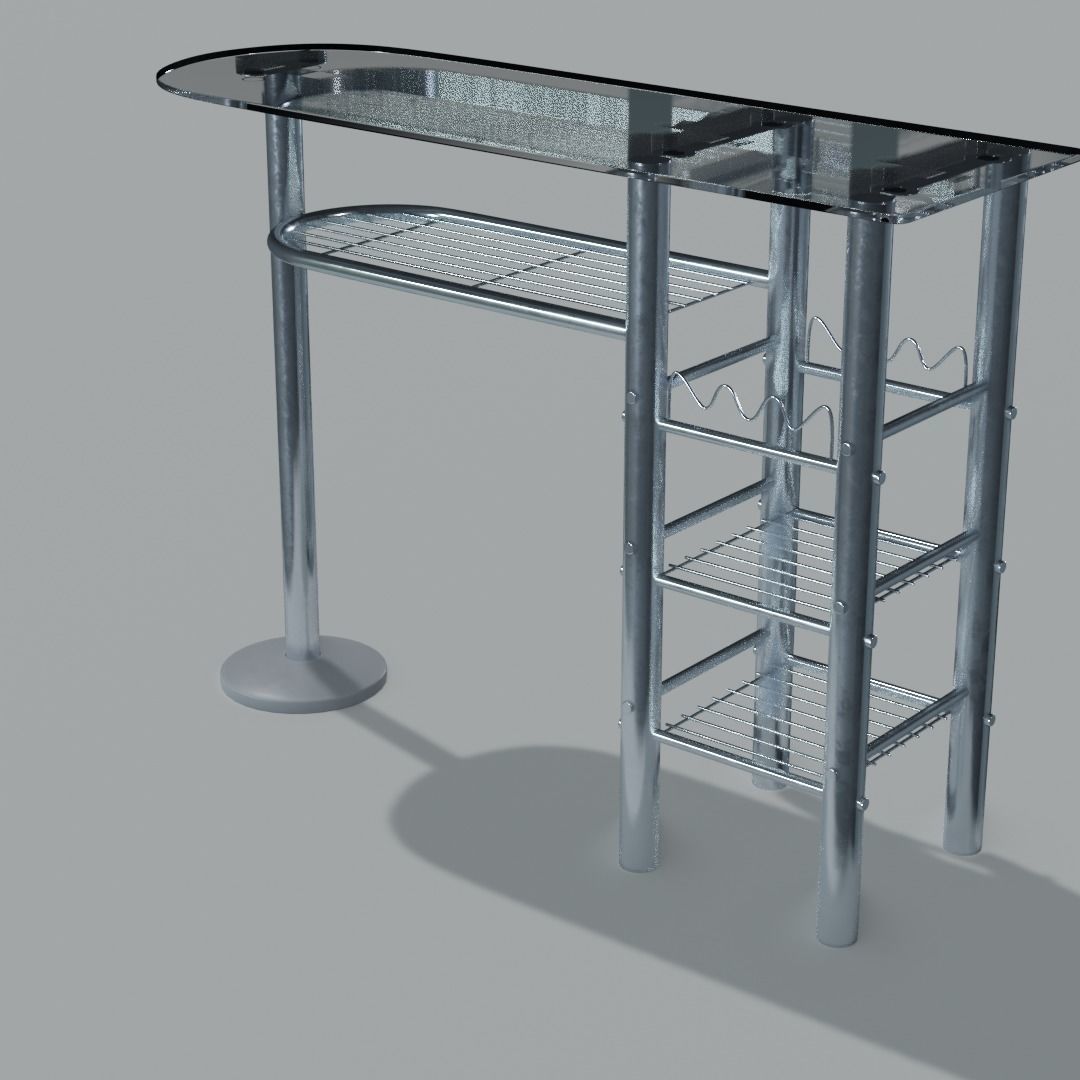 Breakfast table 3D model_1
