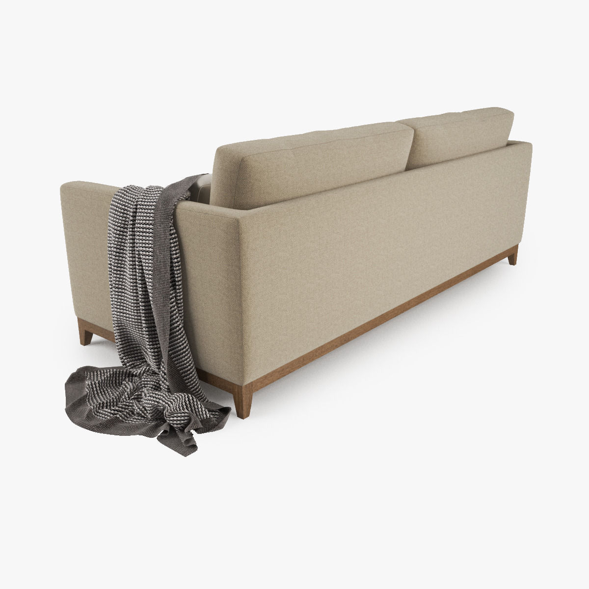 Crate and Barrel Taraval 2 Seat Sofa 3D model_6