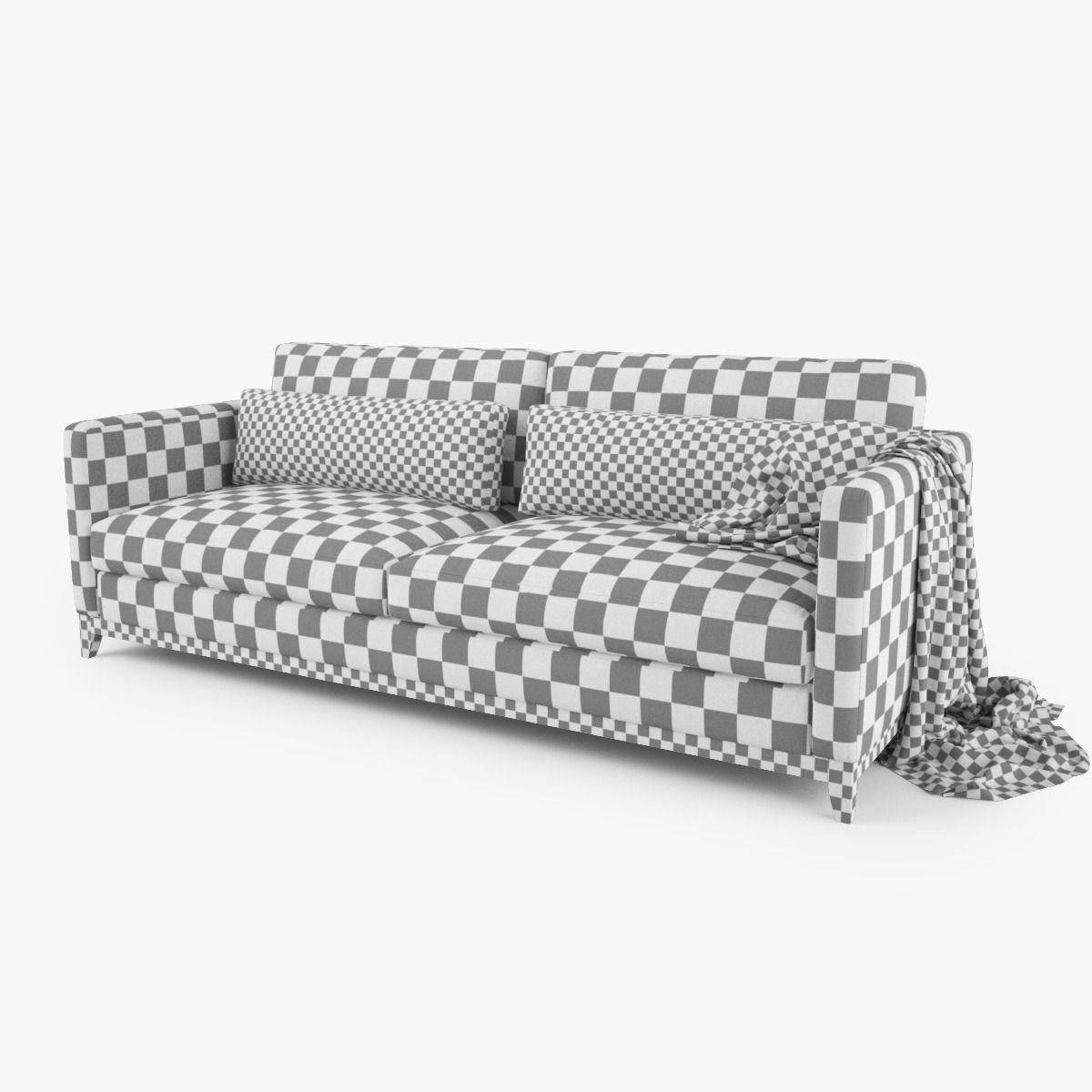 Crate and Barrel Taraval 2 Seat Sofa 3D model_7
