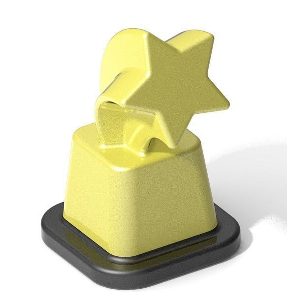 Classic Star Trophy 3D print model_2