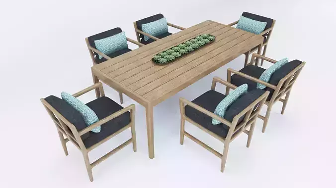 Teak Dining Table and Chair Collection