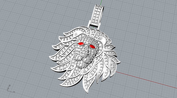 LION PENDANT 3D print model