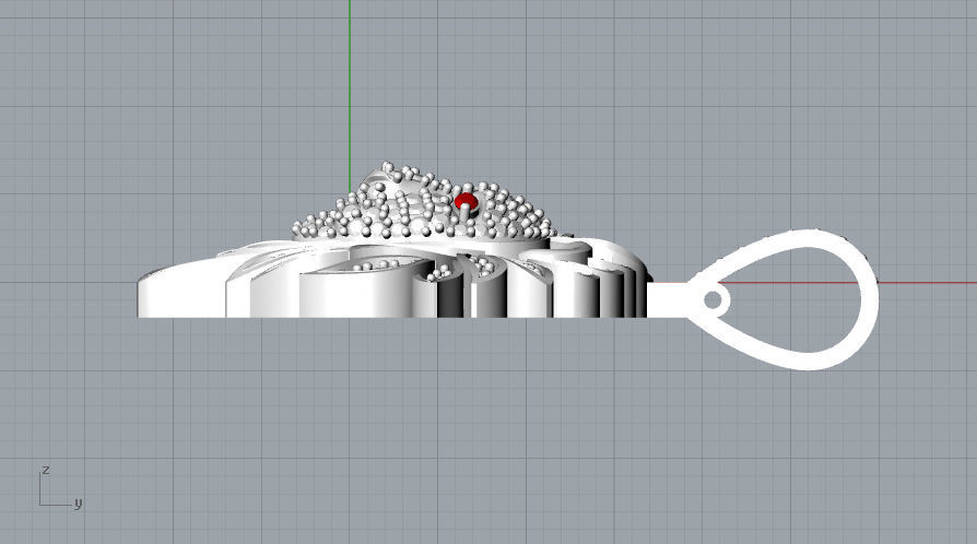 LION PENDANT 3D print model_2