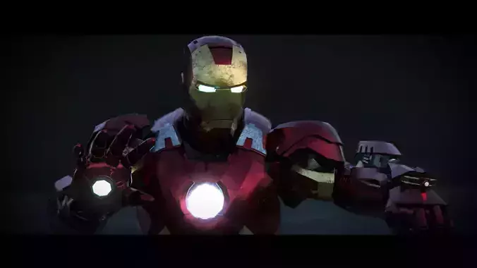 Iron Man MK-7 Armour from The Avengers 2012 3D model Iron Man MK-7 Armour from The Avengers 2012 3D model