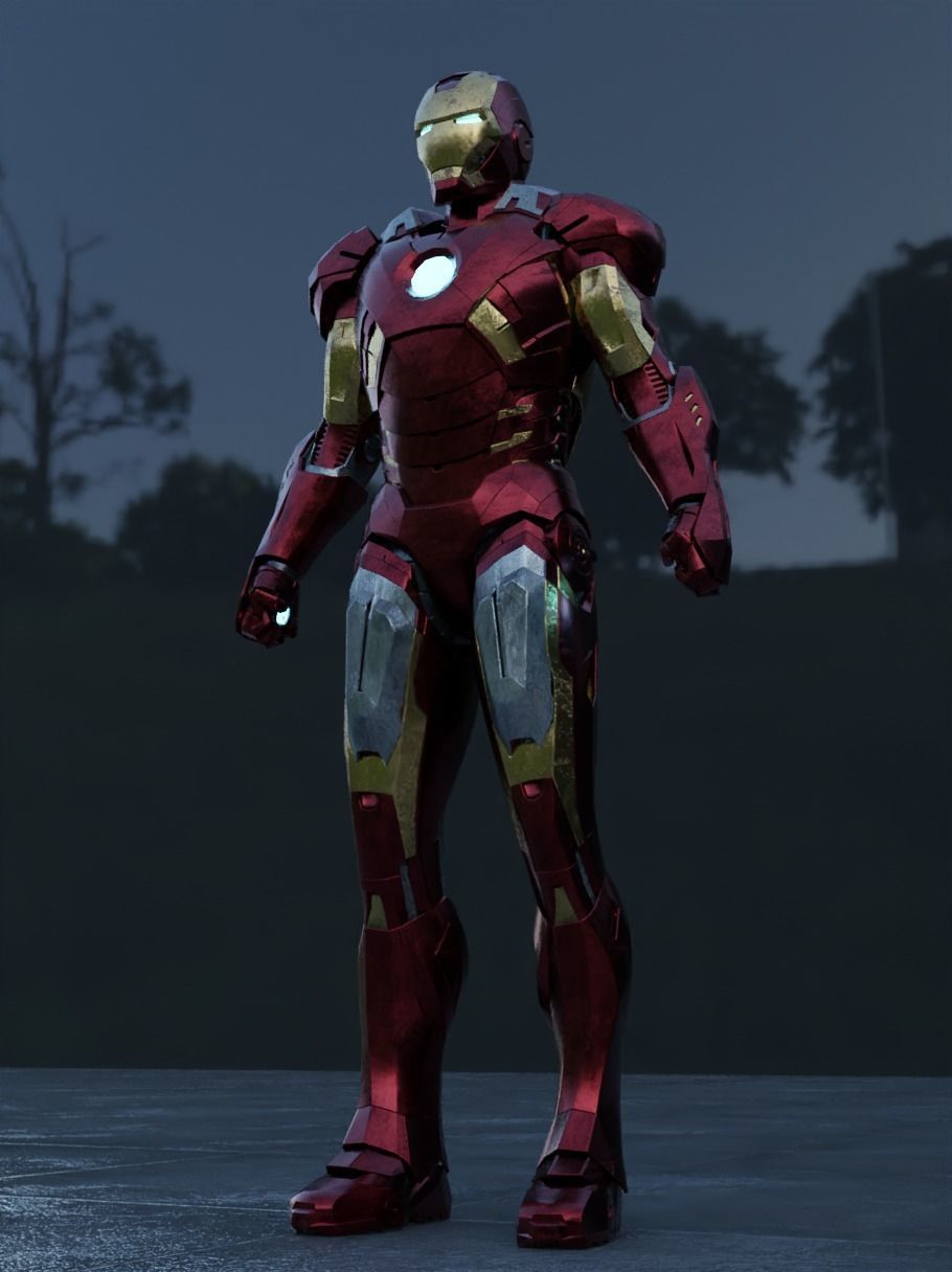 Iron Man MK-7 Armour from The Avengers 2012 3D model_2