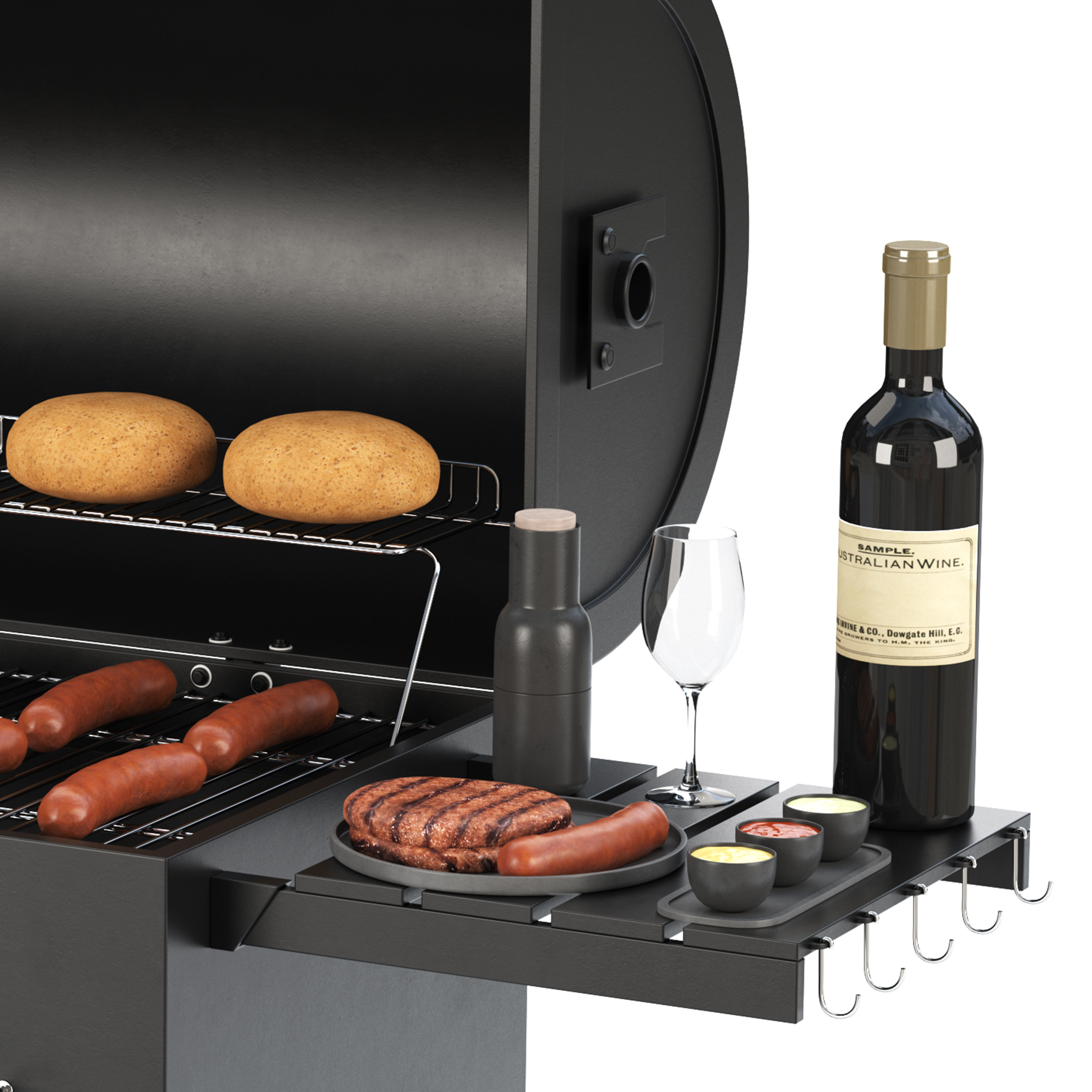 Barbecue 08 3D model_7