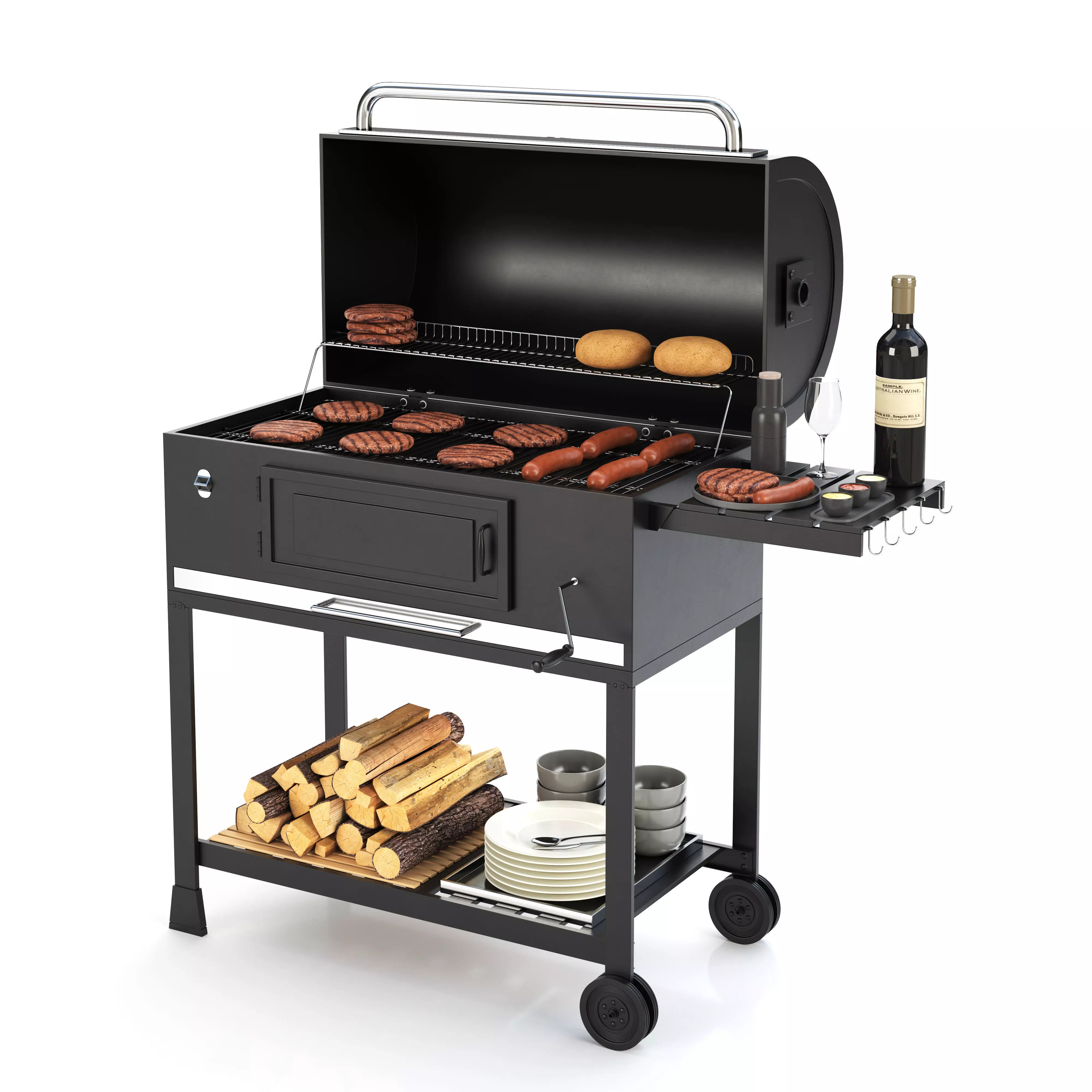 Barbecue 08 3D model_0