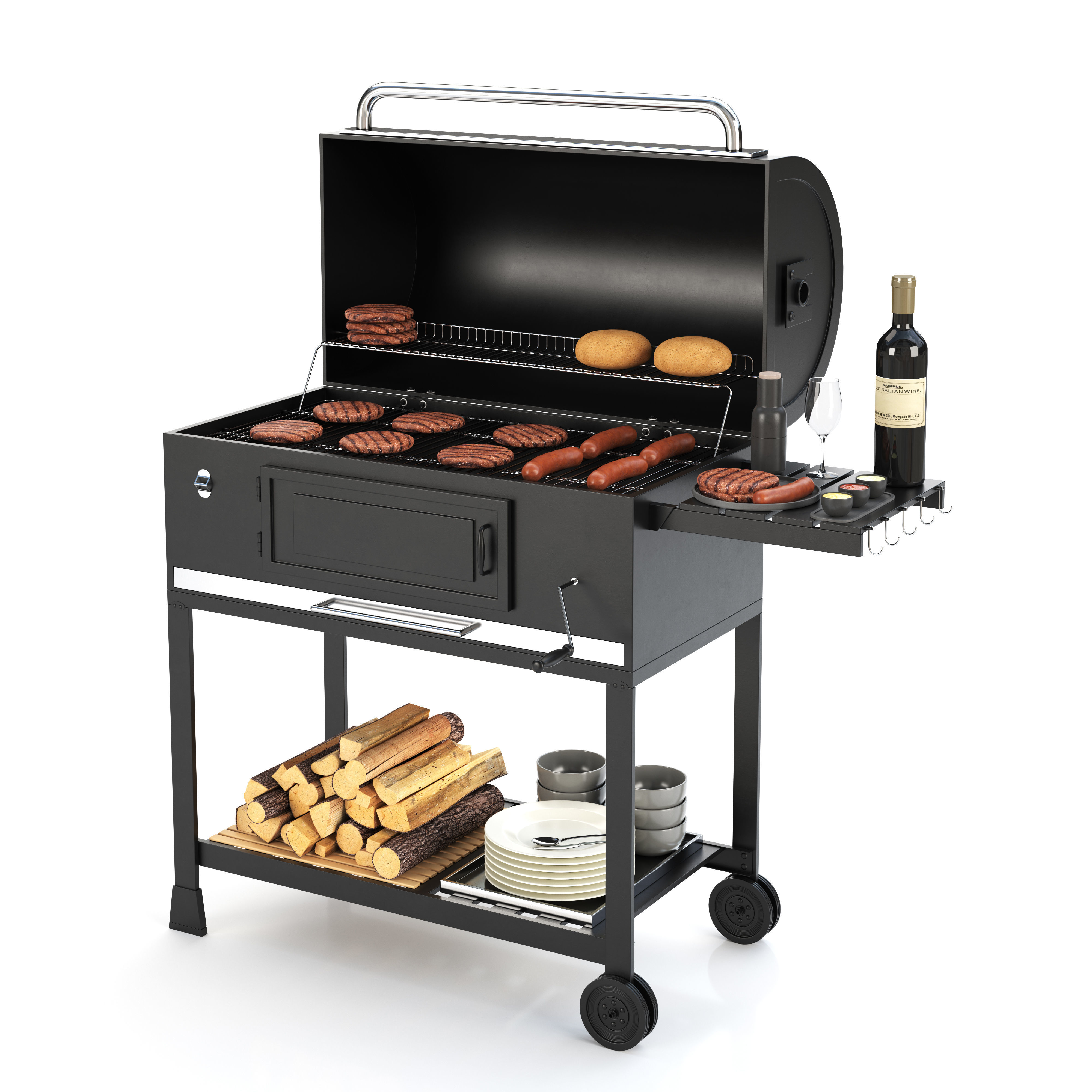 Barbecue 08 3D model_0