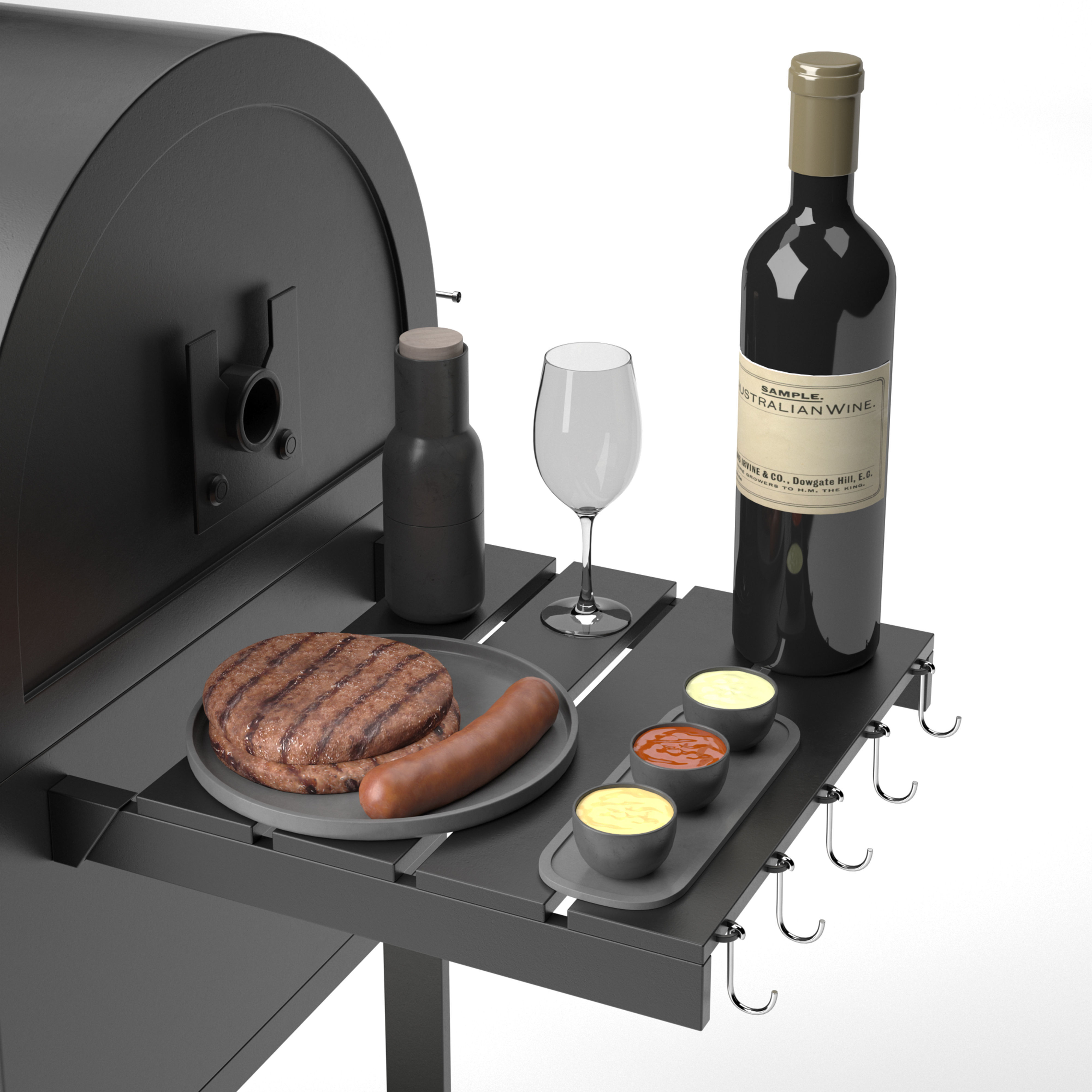 Barbecue 08 3D model_6