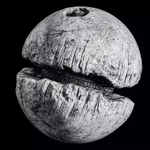 Death Moon Sci Fi Planet Base