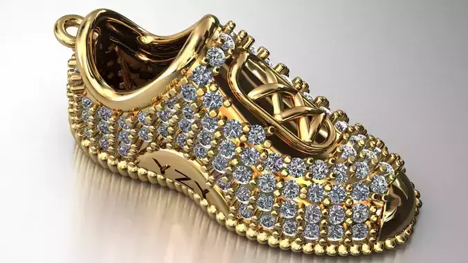 shoes pendant 3D print model