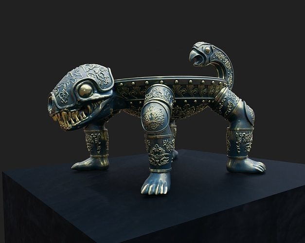 Scythian Bowl Monster 3D model