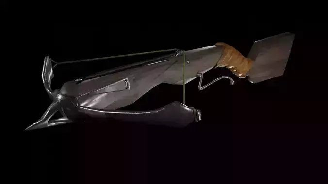 Crossbow Low-Poly bow and arrow