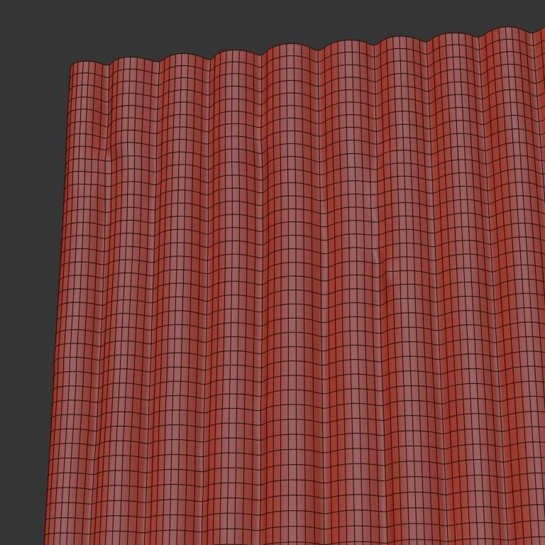 Ultra realistic  bamboo wall geometry  3D model_8