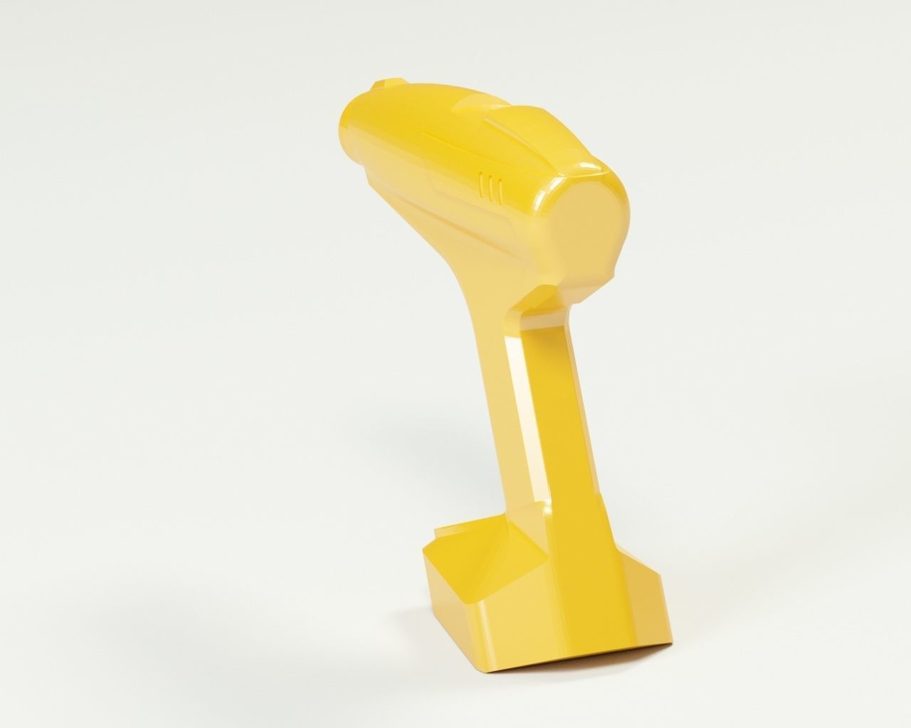 Cordless drill concept or a sci-fi laser gun low-poly Low-poly 3D model_7