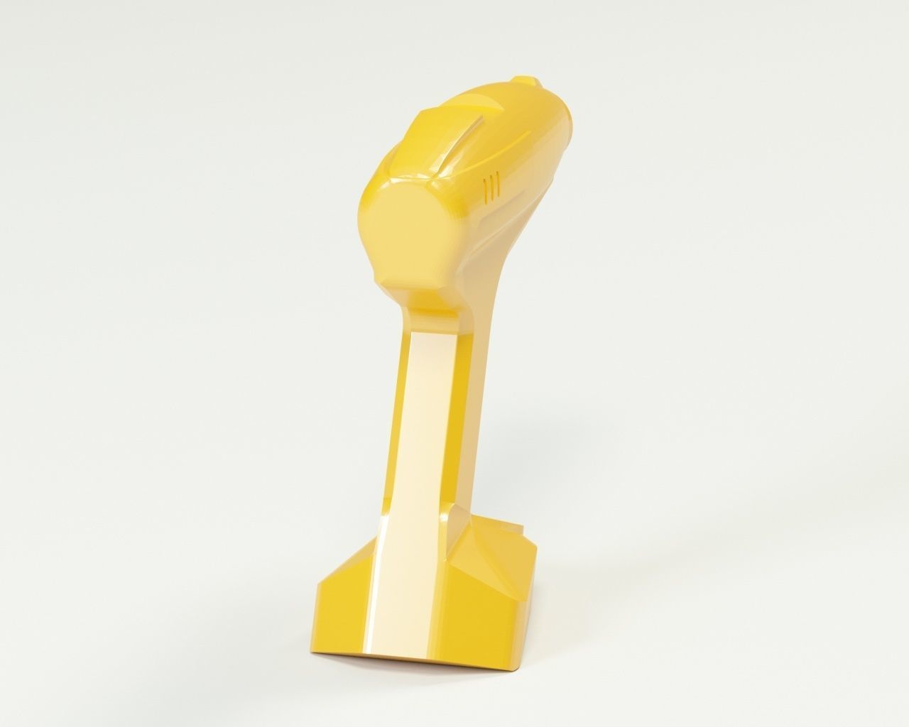 Cordless drill concept or a sci-fi laser gun low-poly Low-poly 3D model_5