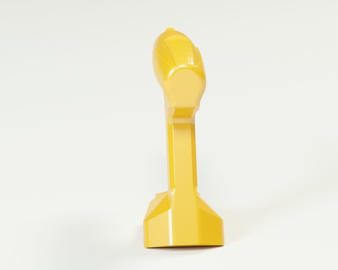 Cordless drill concept or a sci-fi laser gun low-poly Low-poly 3D model_6