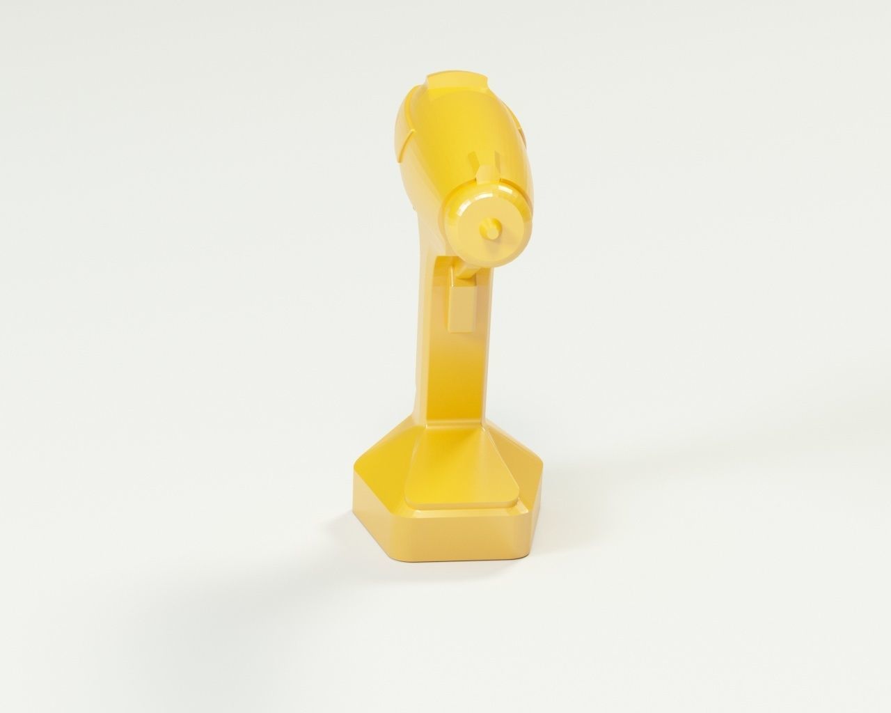 Cordless drill concept or a sci-fi laser gun low-poly Low-poly 3D model_15