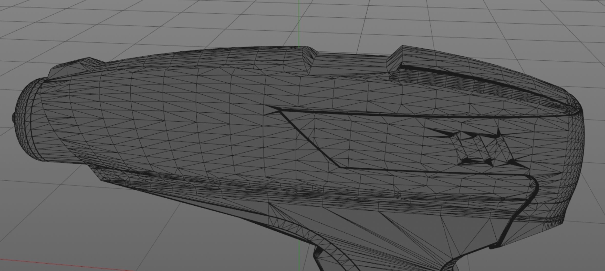 Cordless drill concept or a sci-fi laser gun low-poly Low-poly 3D model_20