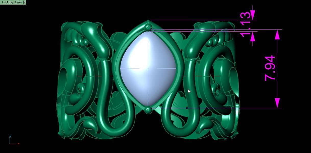 eslimi design ring 3D print model_15