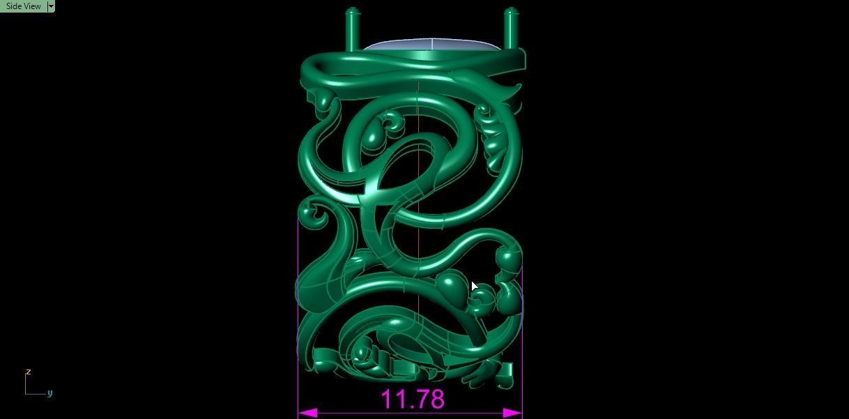 eslimi design ring 3D print model_14