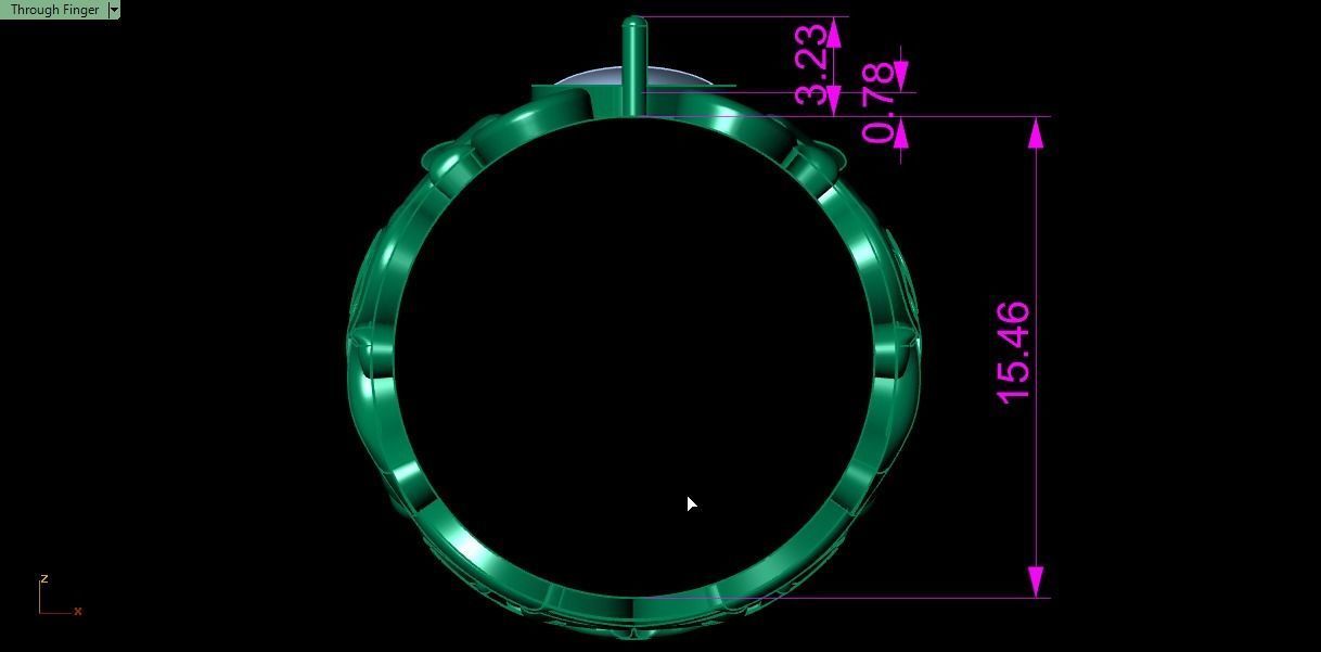 eslimi design ring 3D print model_13