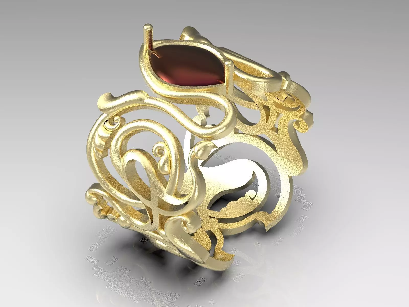 eslimi design ring 3D print model_0