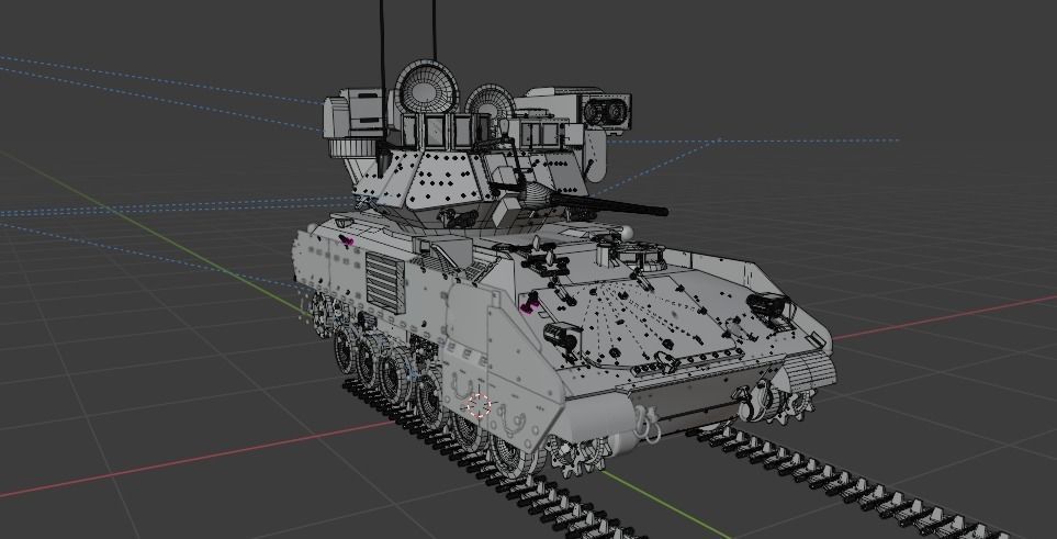 M2 bradley 3D model_24