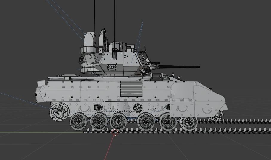 M2 bradley 3D model_20