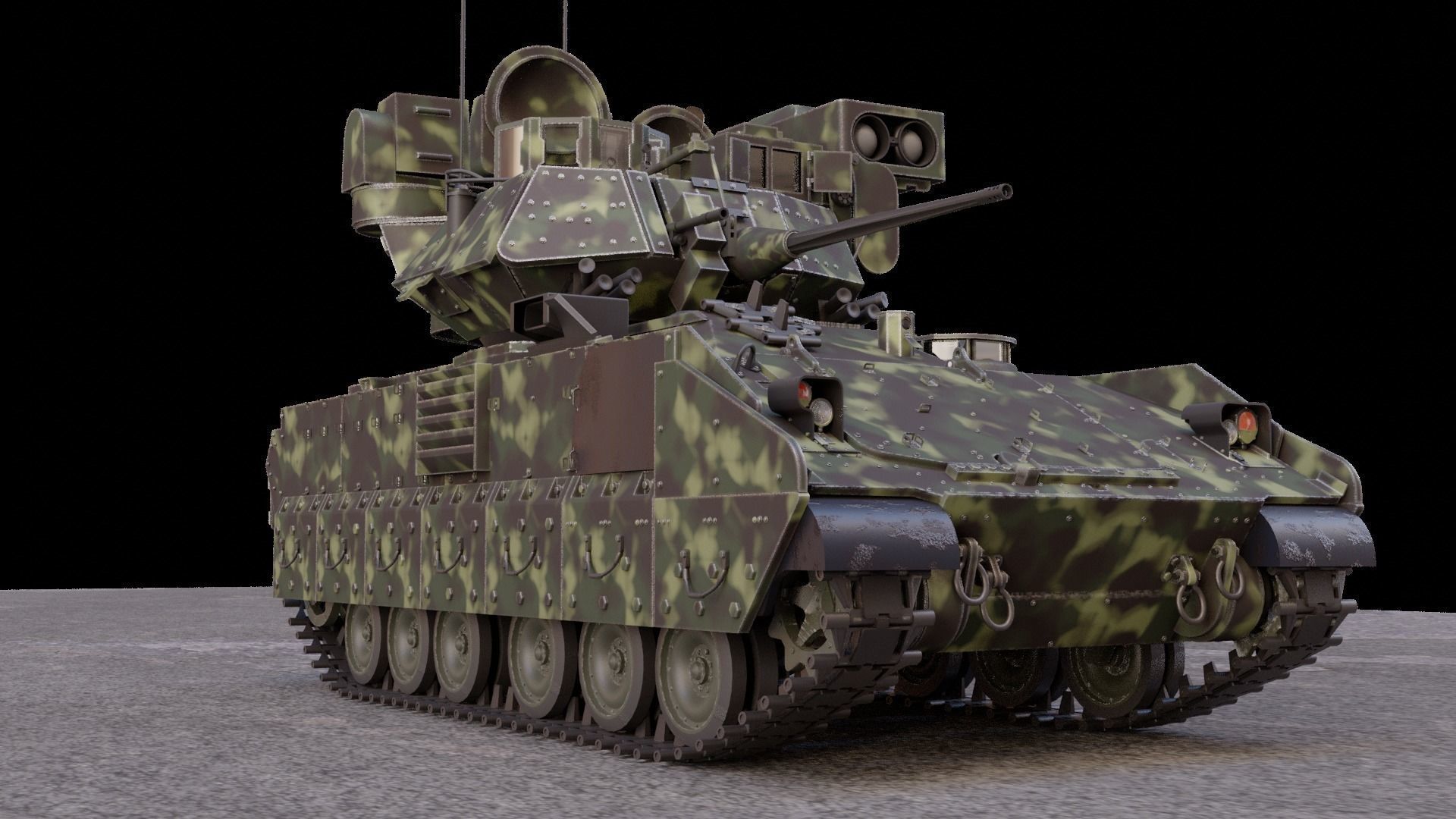 M2 bradley 3D model_6