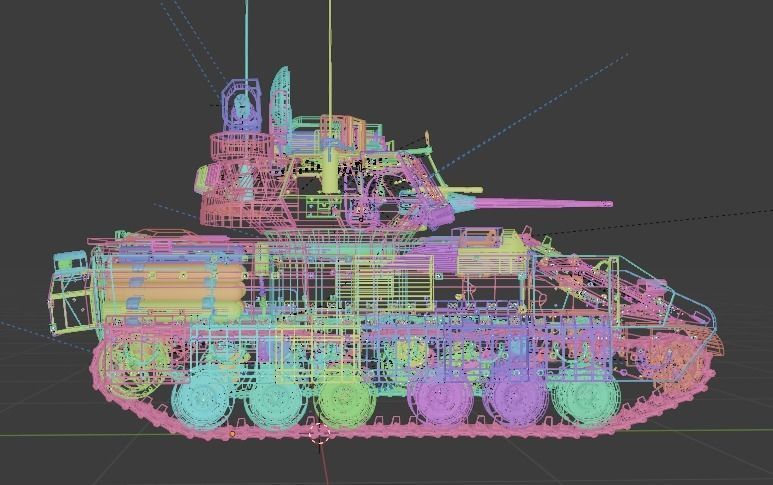 M2 bradley 3D model_14