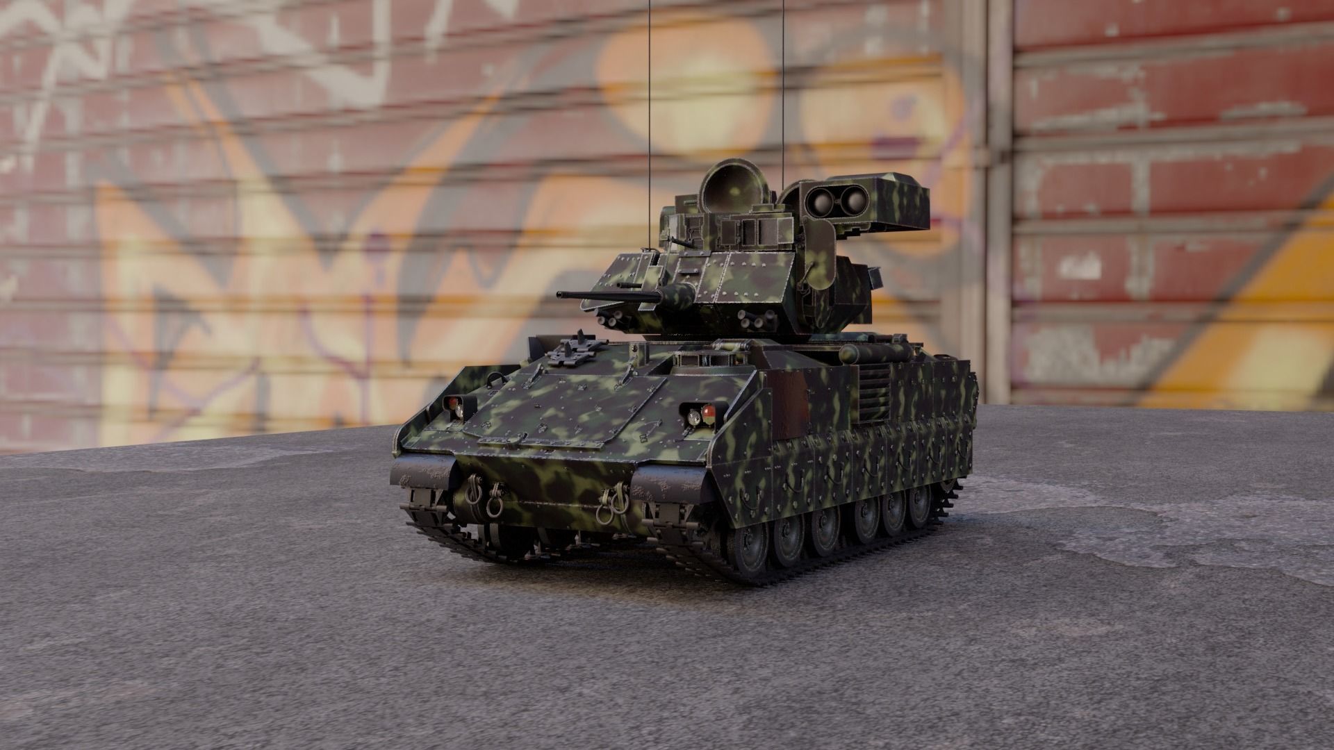 M2 bradley 3D model_10
