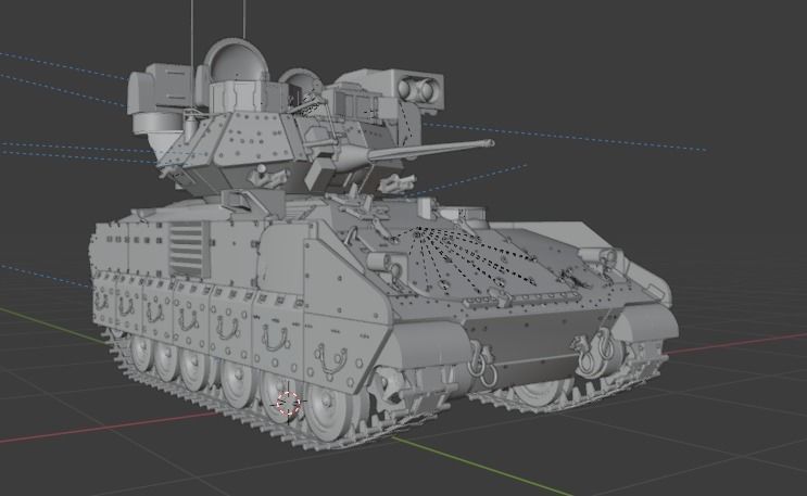 M2 bradley 3D model_16
