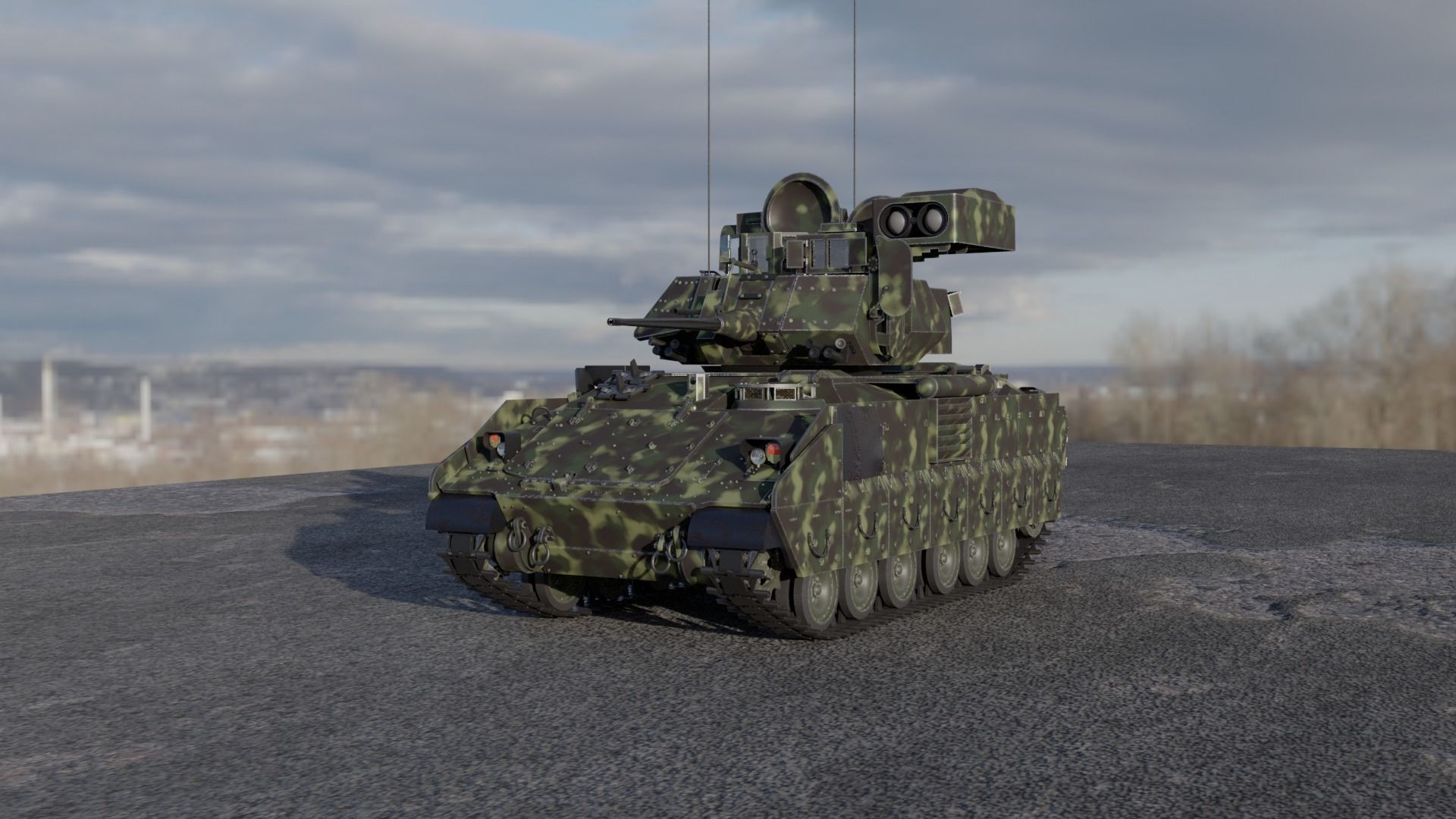 M2 bradley 3D model_13