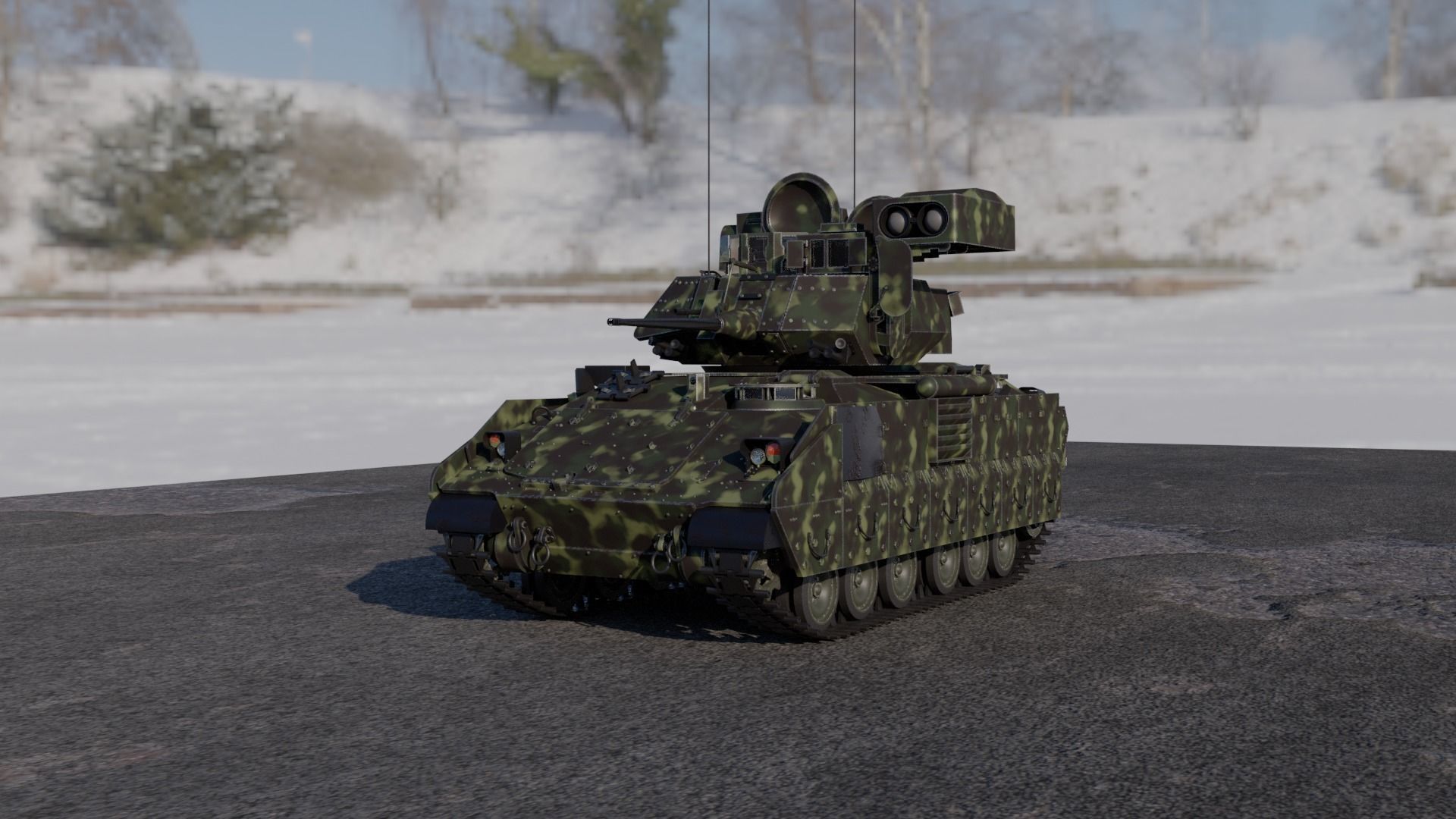 M2 bradley 3D model_7