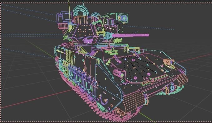 M2 bradley 3D model_15