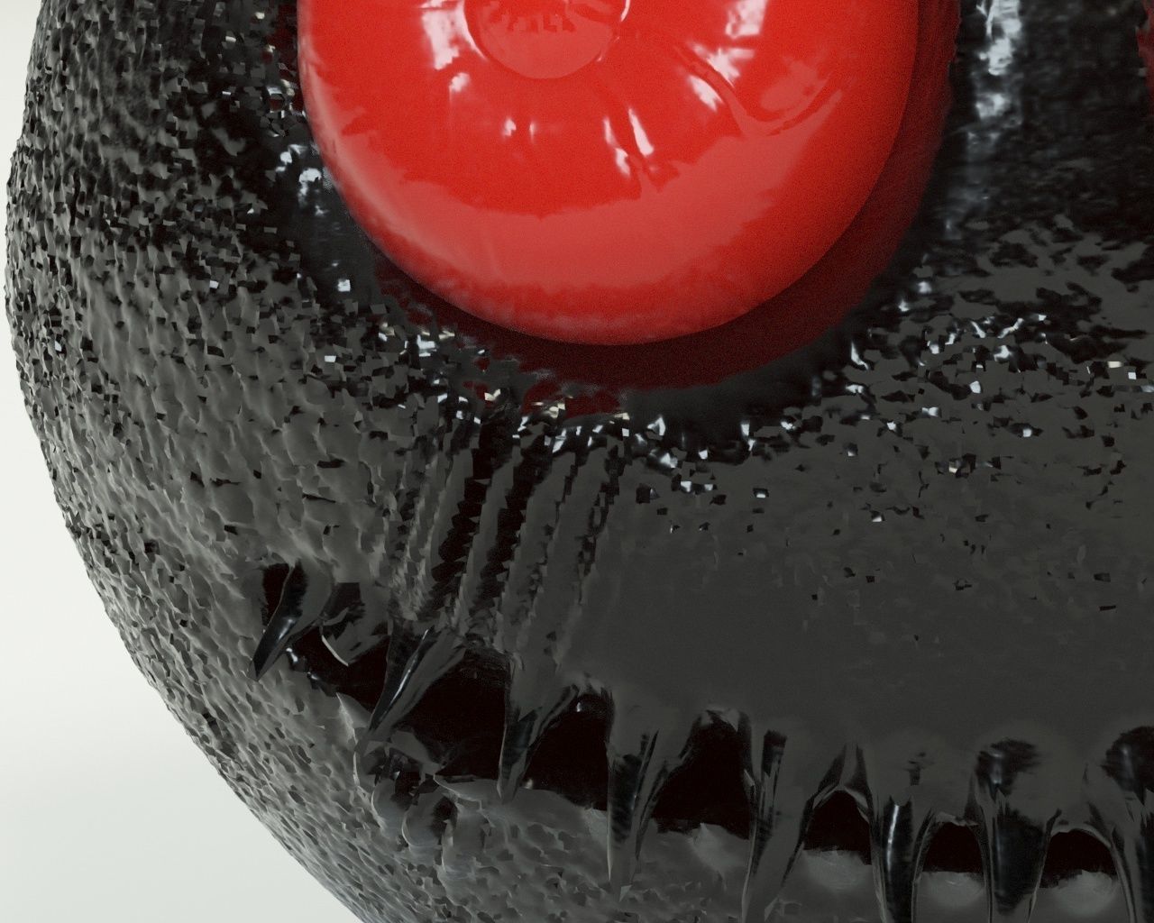 Smiley monster creature character 3D model_11