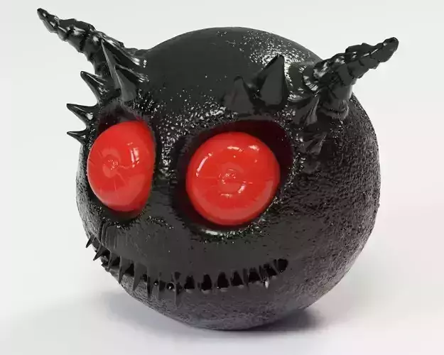 Smiley monster creature character