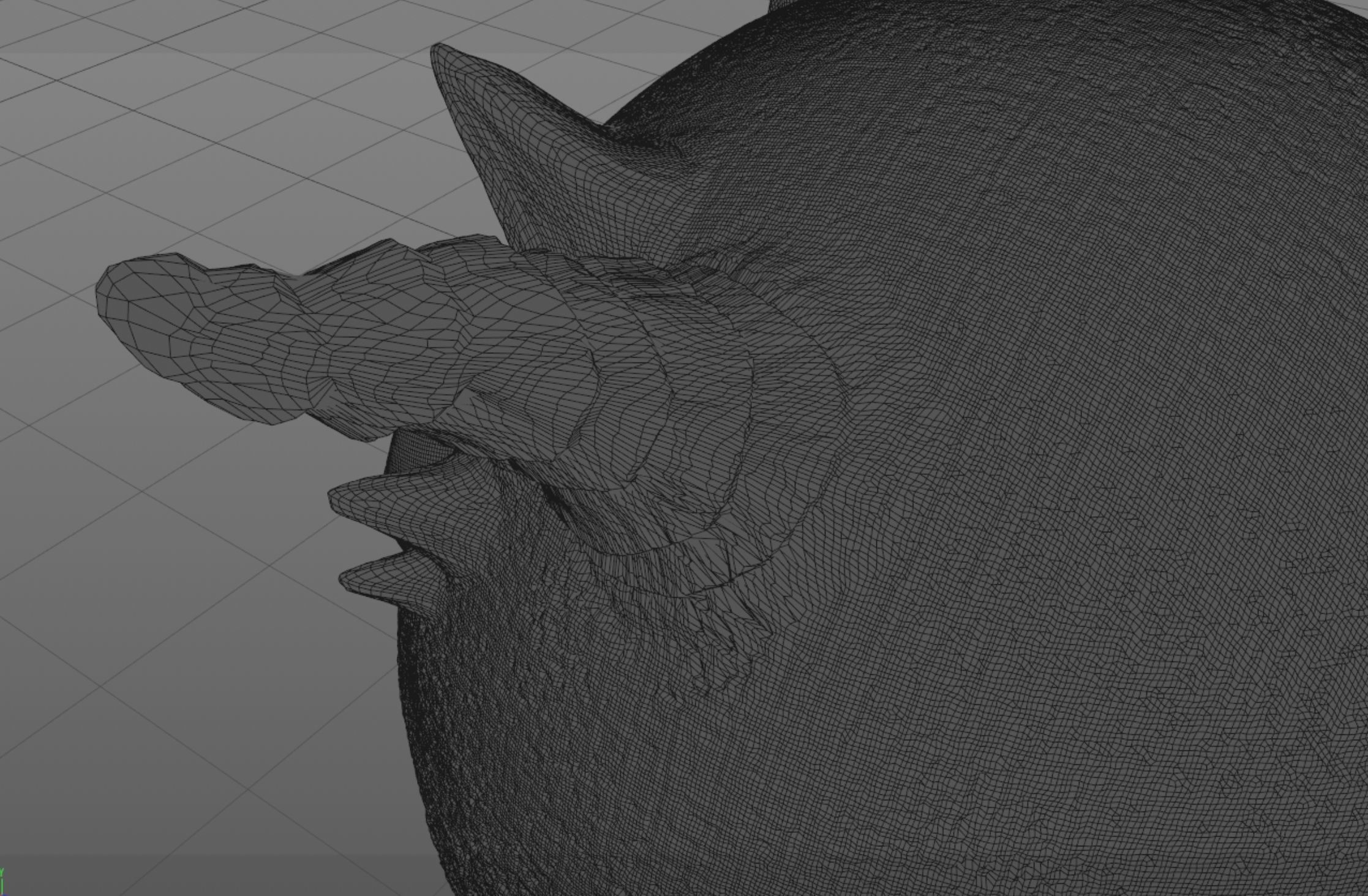 Smiley monster creature character 3D model_15