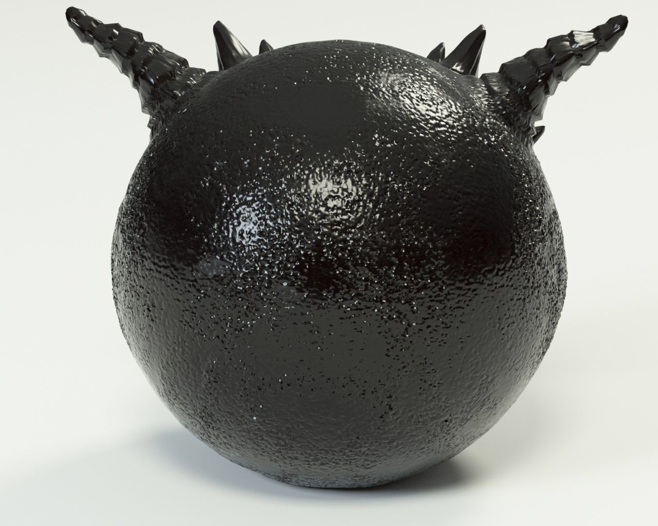 Smiley monster creature character 3D model_5