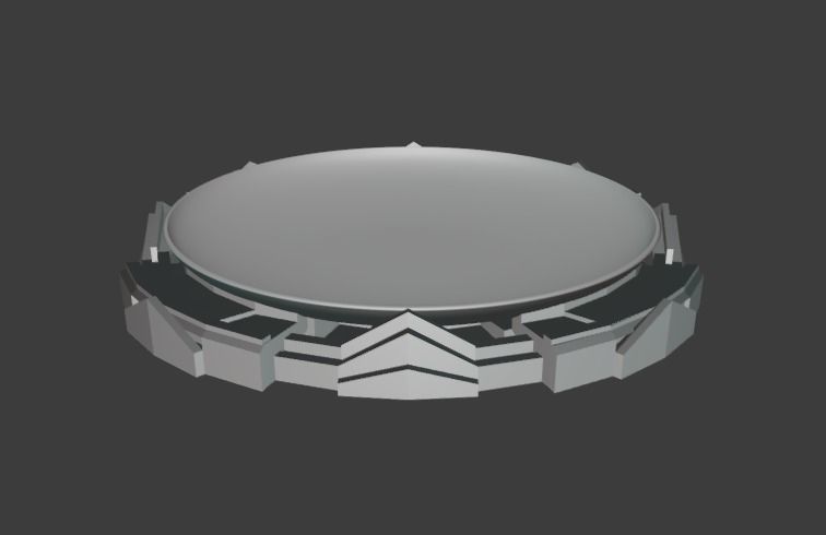 Beyblade Stadium Low-poly 3D model_2